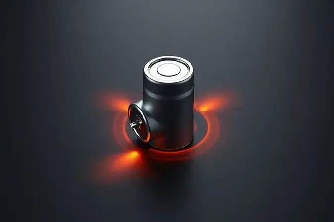 Render 3D de capacitor de alta tensão de micro-ondas com iluminação de advertência simbolizando perigo elétrico.