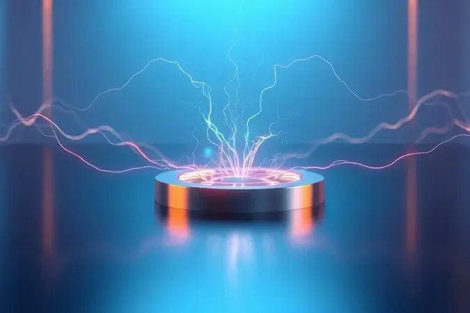 Visualização científica conceitual de ondas eletromagnéticas interagindo com superfície metálica, causando descargas elétricas no micro-ondas.