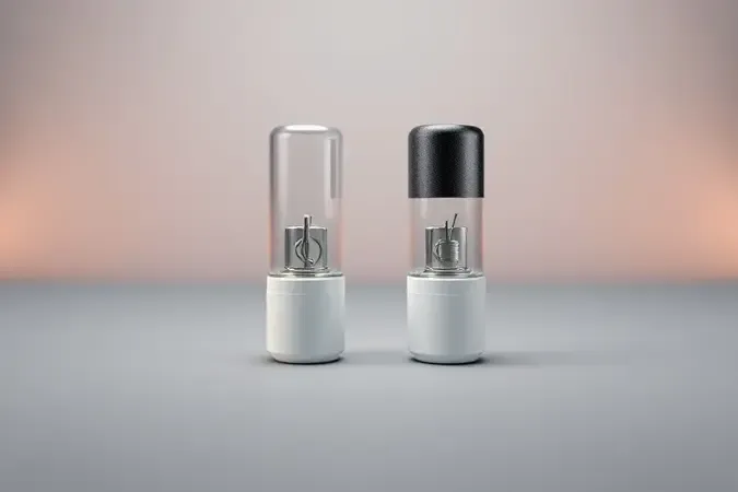 Comparação visual entre fusível de entrada e fusível de alta tensão para micro-ondas em render 3D conceitual.