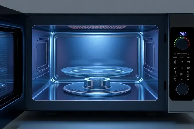 Destaques e diferenciais do micro-ondas Continental 34 litros em render 3D conceitual