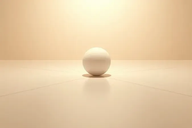 Composição abstrata com esfera na origem e linhas radiais representando os termos donde e daonde como ponto de partida.