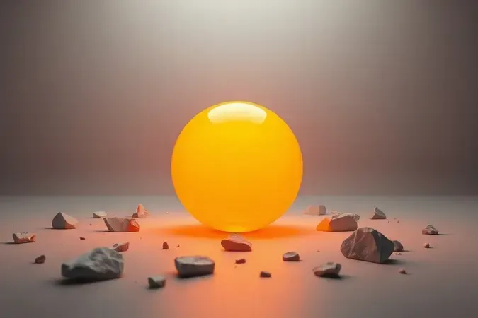 Conceito abstrato de desperdício de energia no micro-ondas com esfera luminosa e trilhas de energia dissipando em tons frios