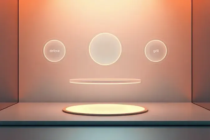 Conceito visual de funções e programas de receitas para micro-ondas com elementos abstratos de interface culinária moderna.