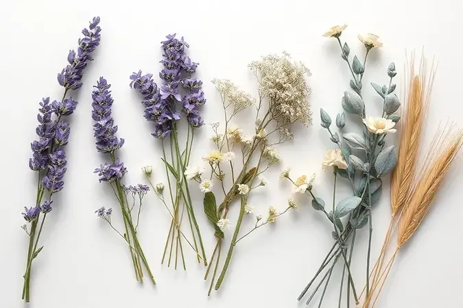Seleção das melhores espécies de flores e plantas para desidratar como lavanda e eucalipto