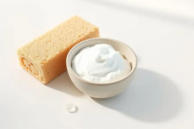 Pasta de bicarbonato de sódio com detergente neutro para branquear plástico amarelado do micro-ondas.