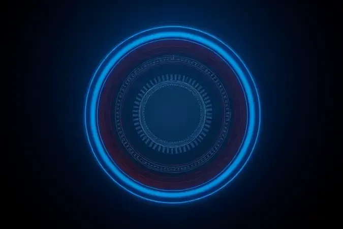 Renderização conceitual 3D representando potência e ondas eletromagnéticas em forno micro-ondas industrial.