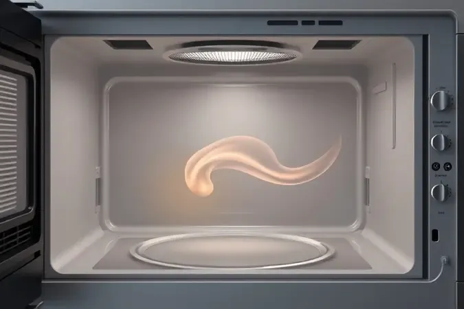 Interior de micro-ondas com resíduos abstratos de fumaça sendo dissipados e eliminados
