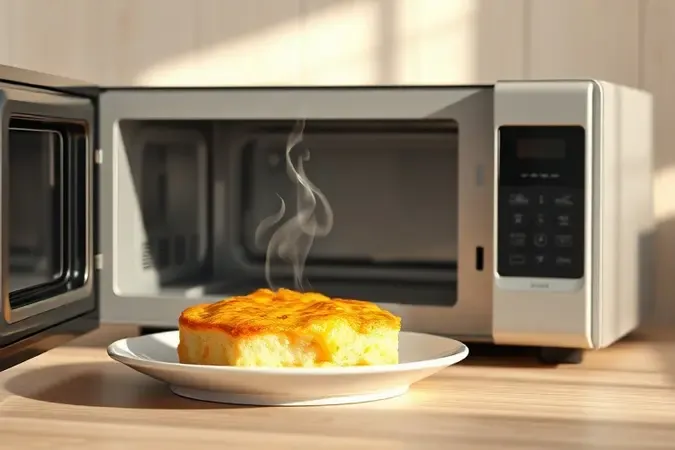 Prato gratinado e crocante preparado com a função grill do micro-ondas destacando as vantagens do dia a dia.
