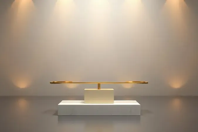 Render 3D conceitual simbolizando avaliação de custo-benefício e qualidade premium de micro-ondas